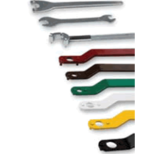 Angle grinder spanners